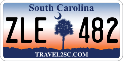 SC license plate ZLE482
