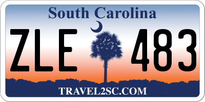 SC license plate ZLE483