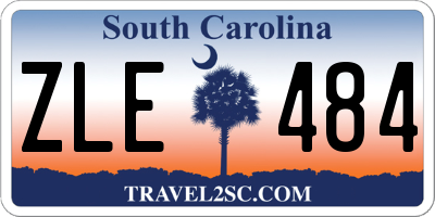 SC license plate ZLE484