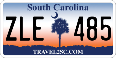 SC license plate ZLE485