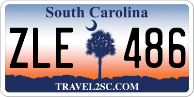 SC license plate ZLE486