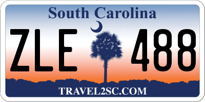 SC license plate ZLE488