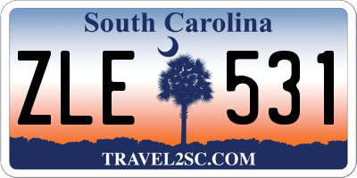 SC license plate ZLE531