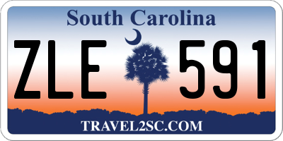 SC license plate ZLE591