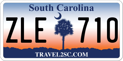SC license plate ZLE710