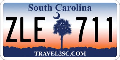 SC license plate ZLE711