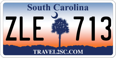 SC license plate ZLE713