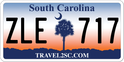 SC license plate ZLE717