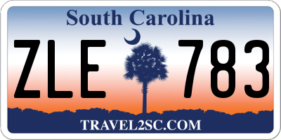 SC license plate ZLE783