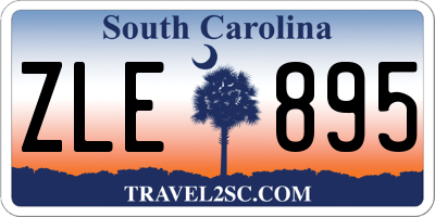 SC license plate ZLE895