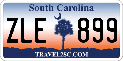 SC license plate ZLE899