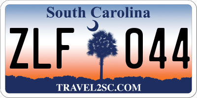 SC license plate ZLF044