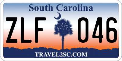 SC license plate ZLF046