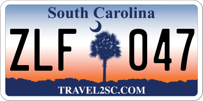 SC license plate ZLF047