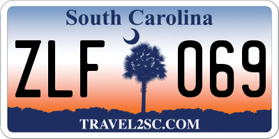 SC license plate ZLF069