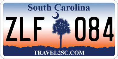 SC license plate ZLF084