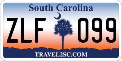 SC license plate ZLF099