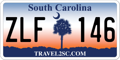 SC license plate ZLF146