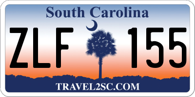 SC license plate ZLF155