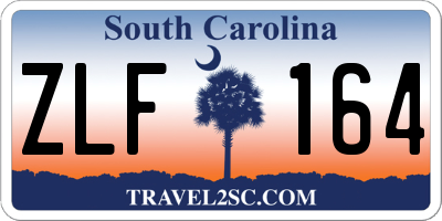 SC license plate ZLF164