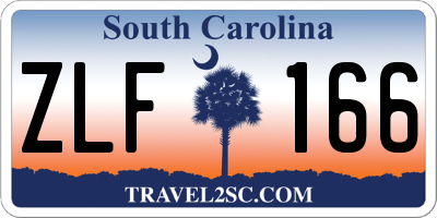 SC license plate ZLF166