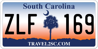 SC license plate ZLF169
