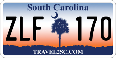 SC license plate ZLF170
