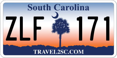 SC license plate ZLF171