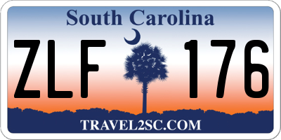SC license plate ZLF176