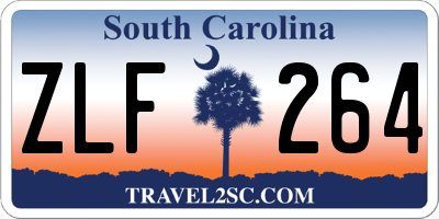 SC license plate ZLF264