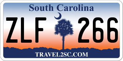 SC license plate ZLF266