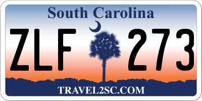 SC license plate ZLF273