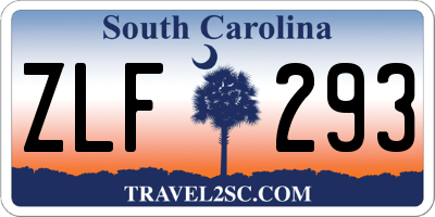 SC license plate ZLF293