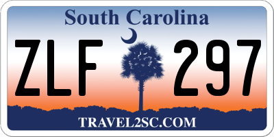 SC license plate ZLF297