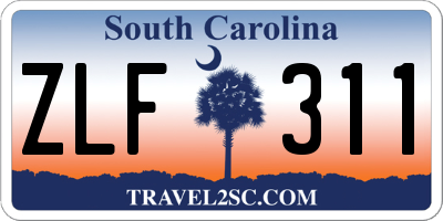 SC license plate ZLF311