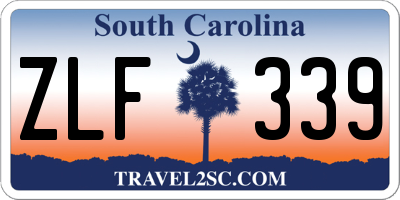 SC license plate ZLF339
