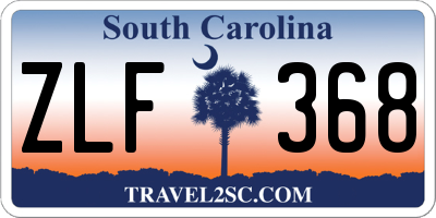 SC license plate ZLF368