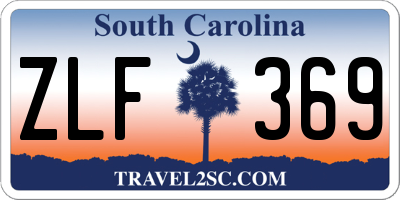 SC license plate ZLF369
