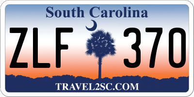 SC license plate ZLF370
