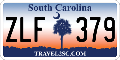 SC license plate ZLF379