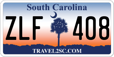 SC license plate ZLF408