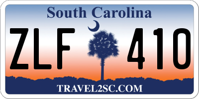SC license plate ZLF410