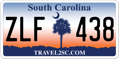 SC license plate ZLF438