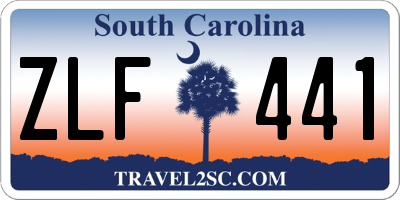SC license plate ZLF441