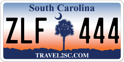 SC license plate ZLF444