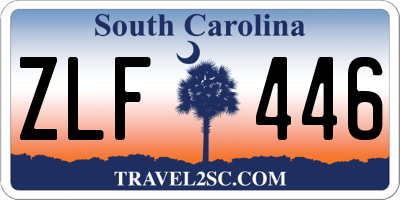 SC license plate ZLF446