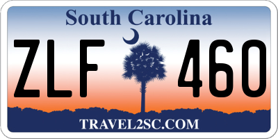 SC license plate ZLF460