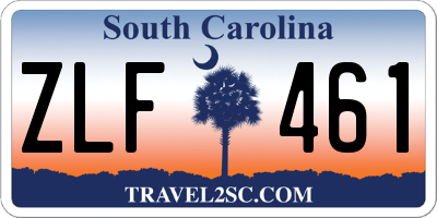 SC license plate ZLF461