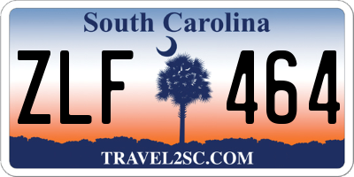 SC license plate ZLF464