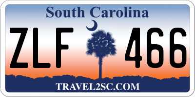 SC license plate ZLF466